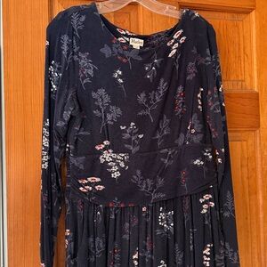 Hatley Women’s Navy Floral Long Sleeve Dress